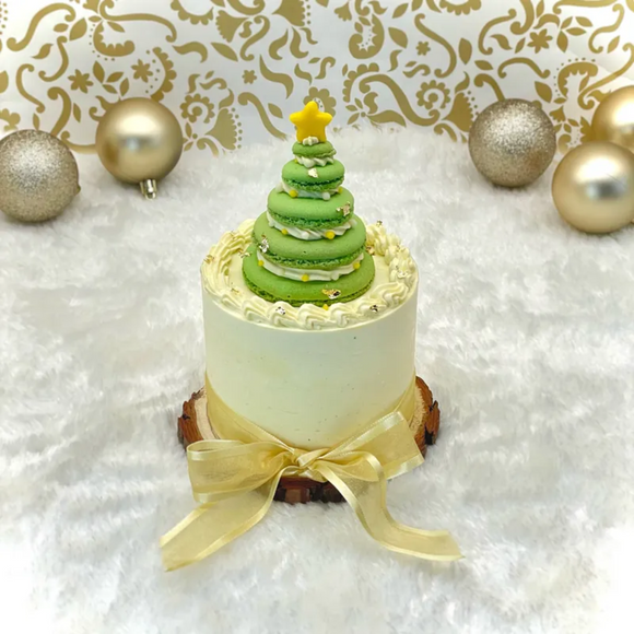 CATCHI Cake - Pistachio Vanilla Christmas Tree Mochi Chiffon【Christmas Limited】
