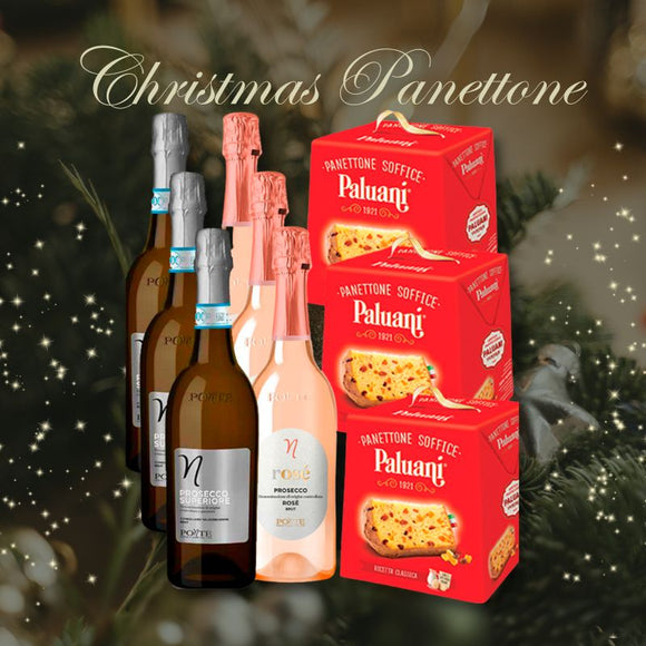 Castello del Vino - Prosecco Panettone Christmas Cake Pack