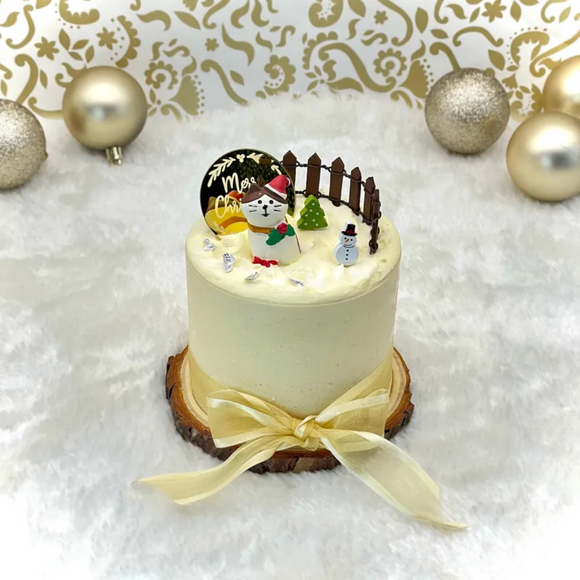 CATCHI Cake - 芝士茉莉柚子貓花園麻糬戚風 【聖誕限定】