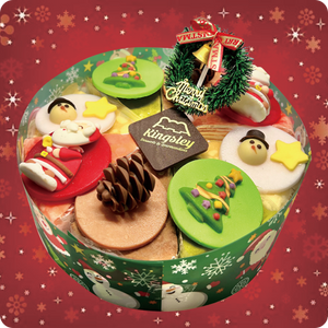 Kingsley Cafe - 7.5" Christmas 4 Styles Mille Crepe Cake