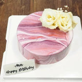 Cake Aholic - Marble Mirror Cake Pinky