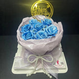 Rare Heart - Rose Bouquet Cake (6 inches)