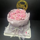 Rare Heart - Rose Bouquet Cake (6 inches)