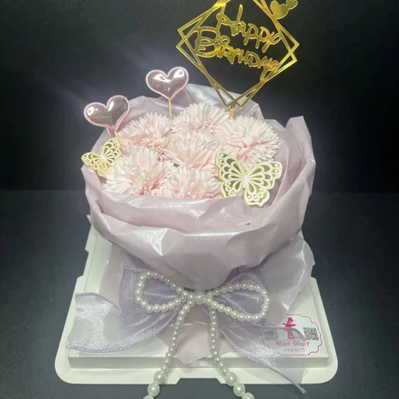 Rare Heart - Carnation Cake (6 inches)