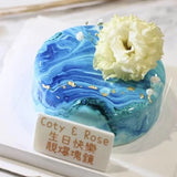 Cake Aholic - 雲石鏡面蛋糕 Skyblue Marble Cake