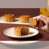 Hotel ICON - White Lotus Seed Paste with Double Salted Egg Yolk Mooncake Giftbox (4pcs)