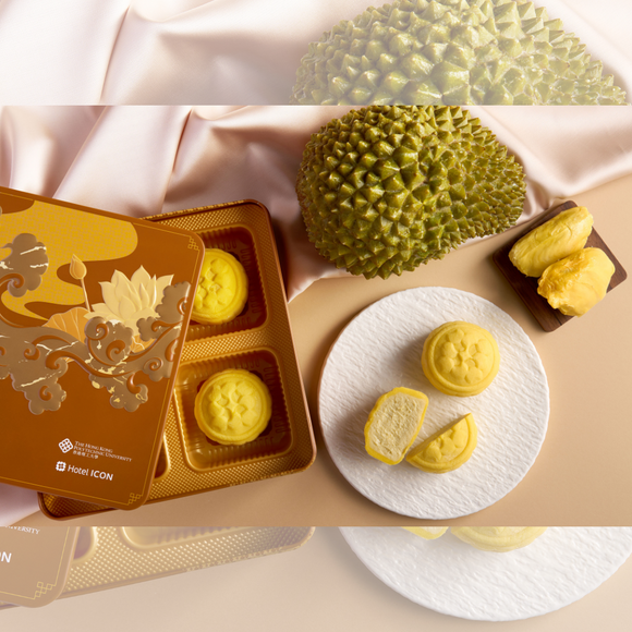 Hotel ICON - Snow Skin Musang King Durian Mooncake Giftbox (4pcs)