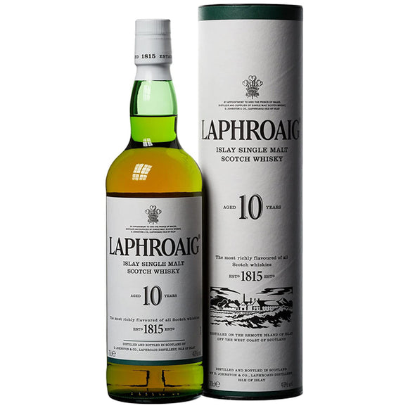 Laphroaig 10 Year Old Single Malt Scotch Whisky - 700mL