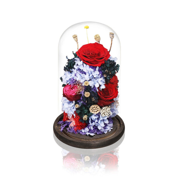 巨型永生花玻璃罩擺設 - Mr Floral Gift Shop - OKiBook Shop